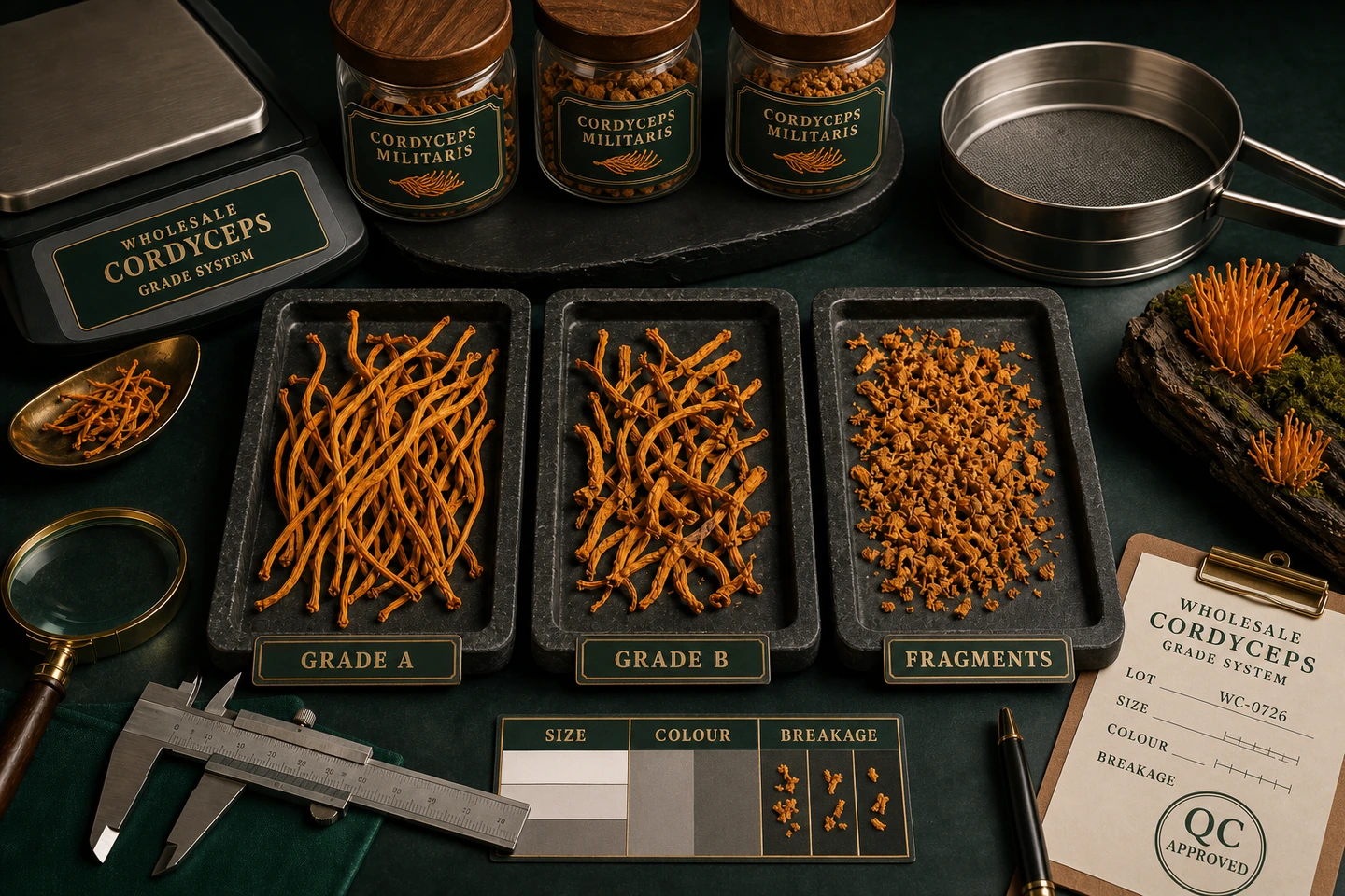 Creating a Consistent Cordyceps Grade System - professional Cordyceps wholesale visual